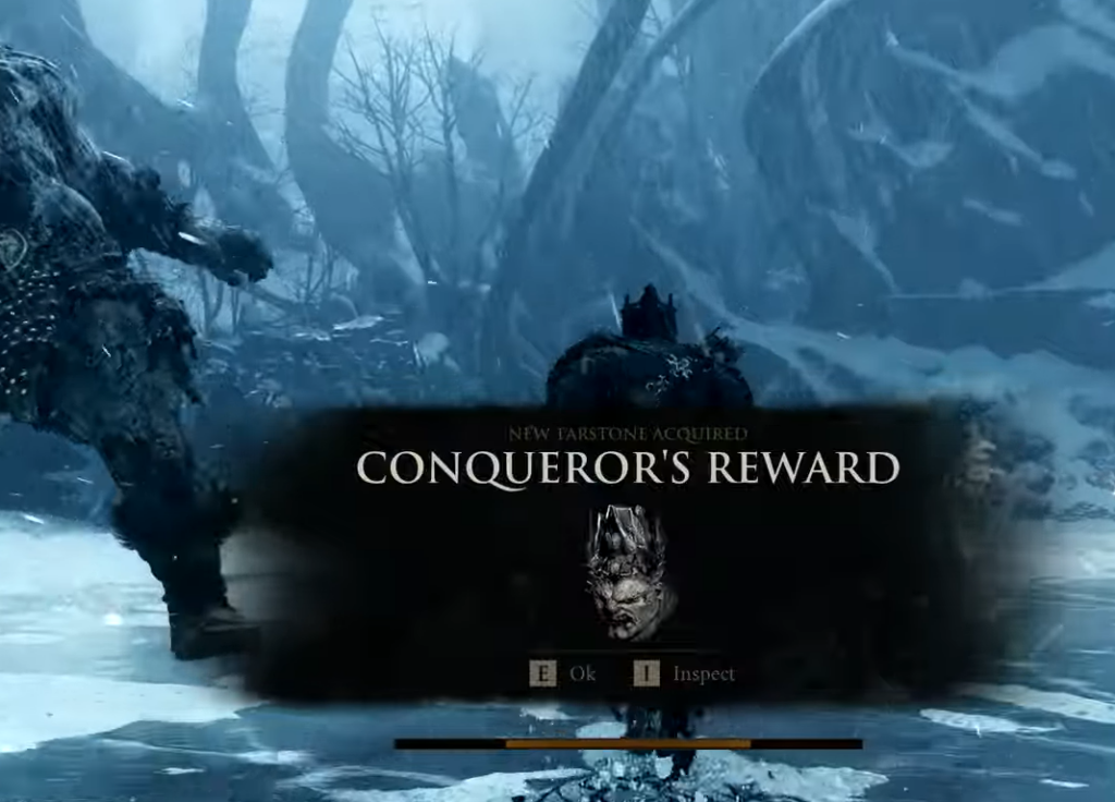 Conqueror's Reward Tarstone acquired after the Droeg encounter