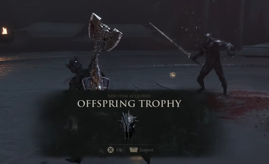 Malborn Offspring using its lightning-infused weapon in phase two.
